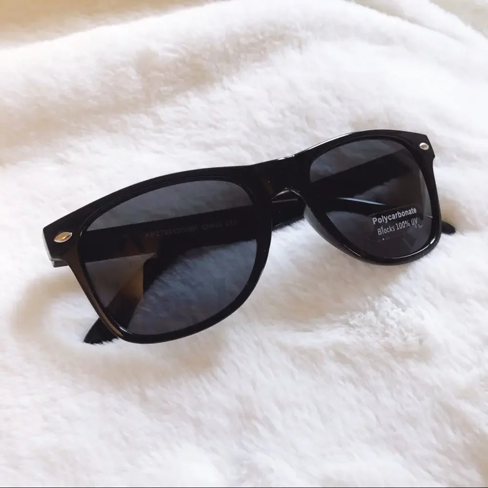 Nova Black Unisex Kids Sunglasses